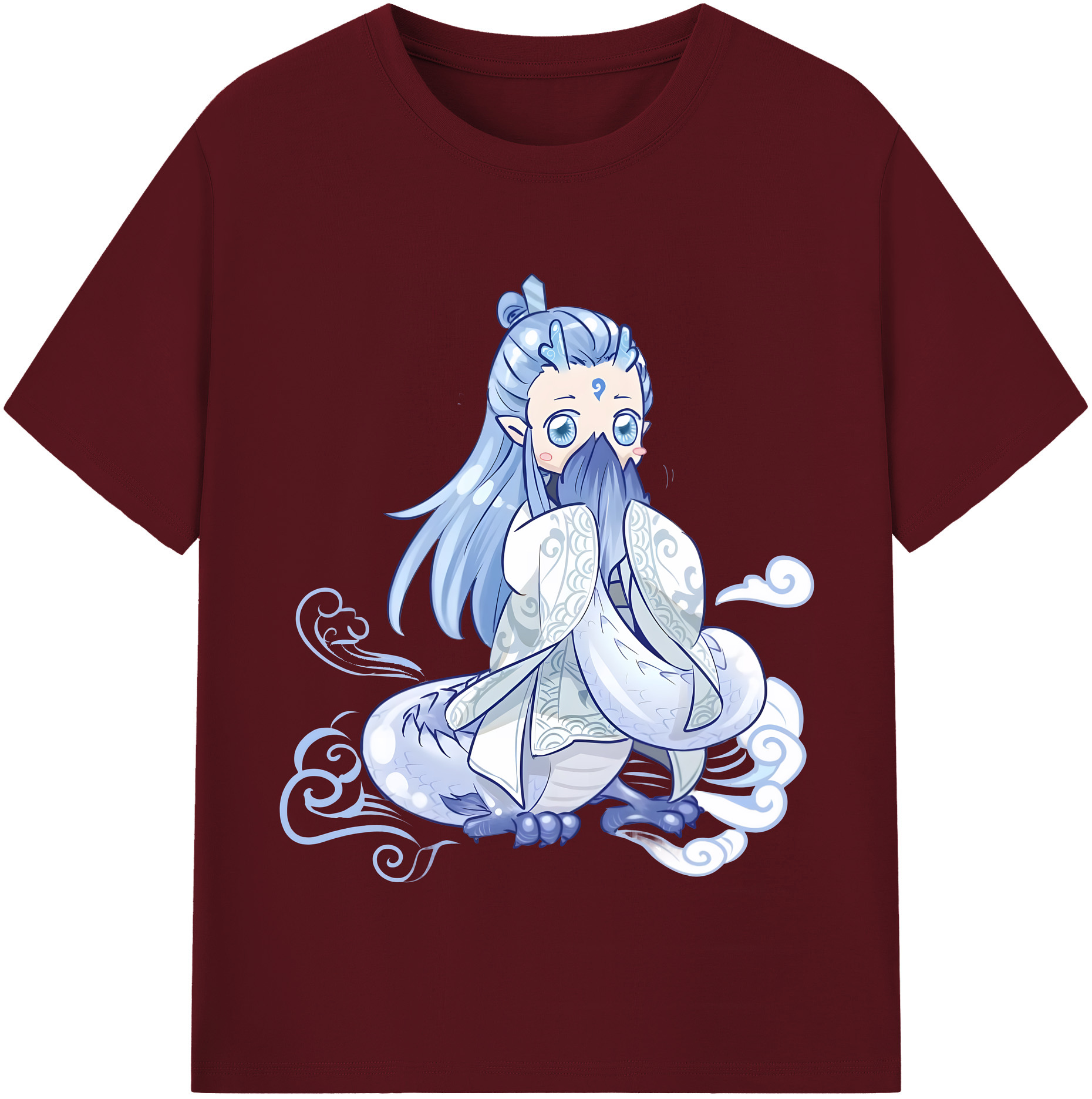 （画像用） Ne Zha 2 ナタ 魔童の大暴れ 綿100％半袖Tシャツ（フロントプリント）